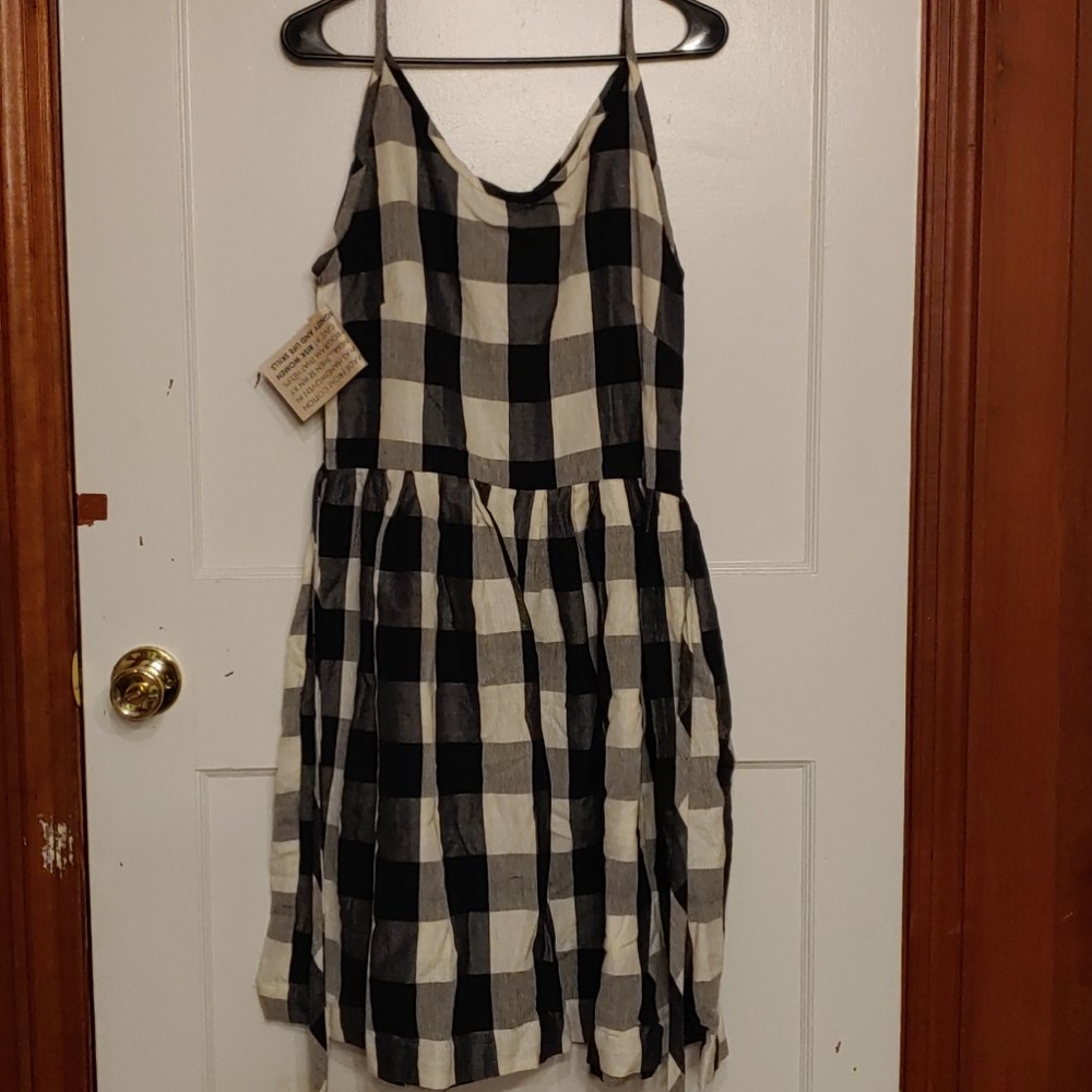 Black and White plaid dress